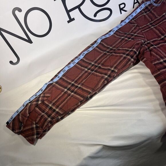 Dickies Rust Red Plaid Quilted Lined Shirt Jacket Womens XL - Picture 7 of 8